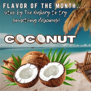 Coconut May Flavor of the Month